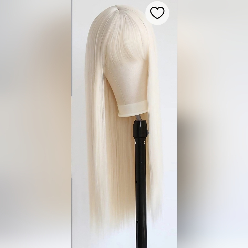 613 mix-blend 32-inch wig with natural bang